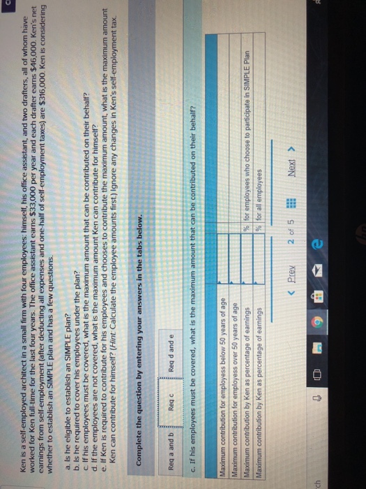 small firm with four employees: himself, his office assistant, and worked for