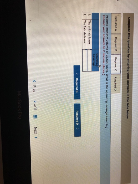 regardless of the number of units. The second lease option (flat-rate lease)
