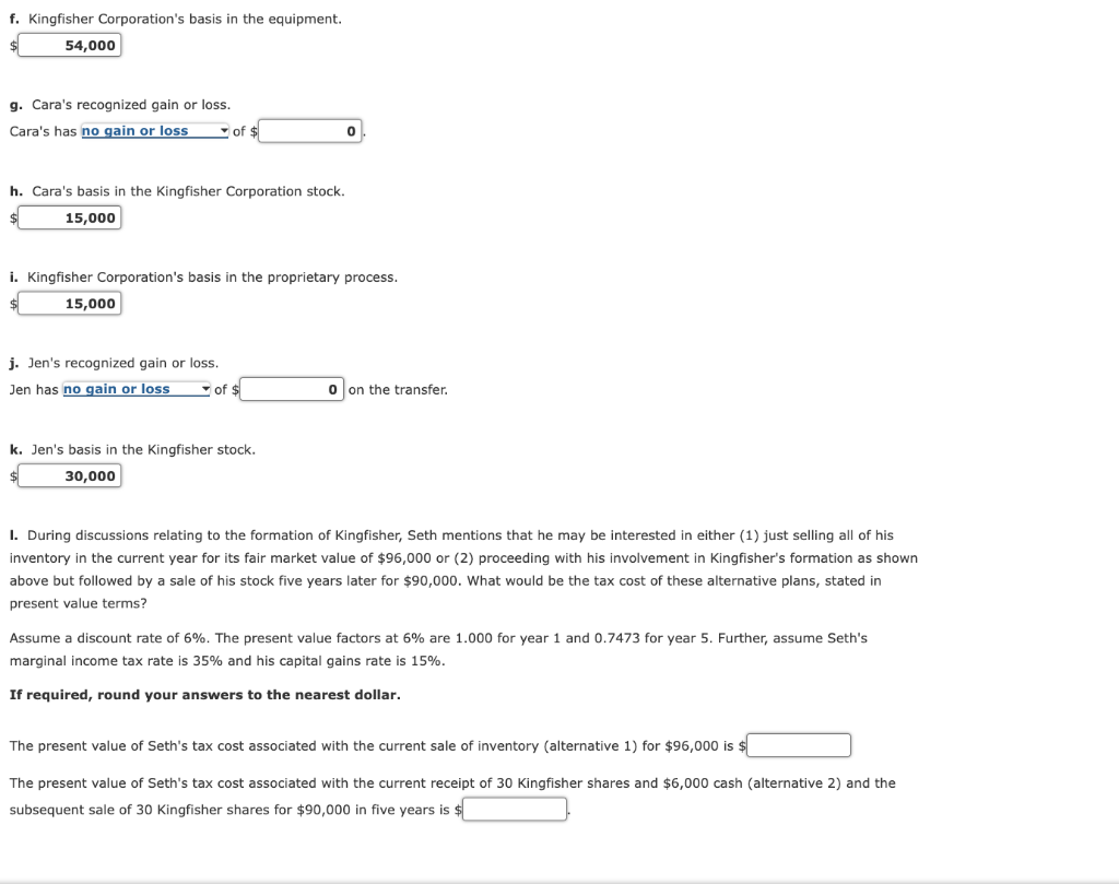 in addition to the 30 shares. The value of each share of