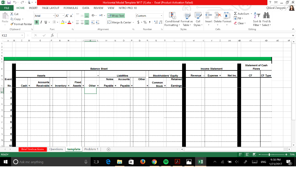 a sample of the horizontal table :) i really appreciate it! Problem