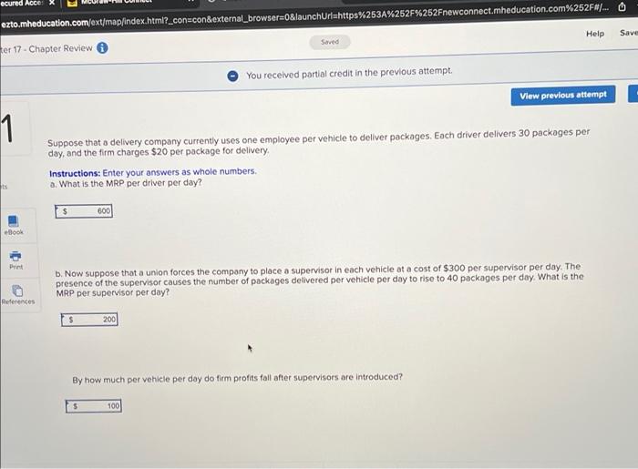 Check 1 Suppose that a delivery company currently uses one employee per