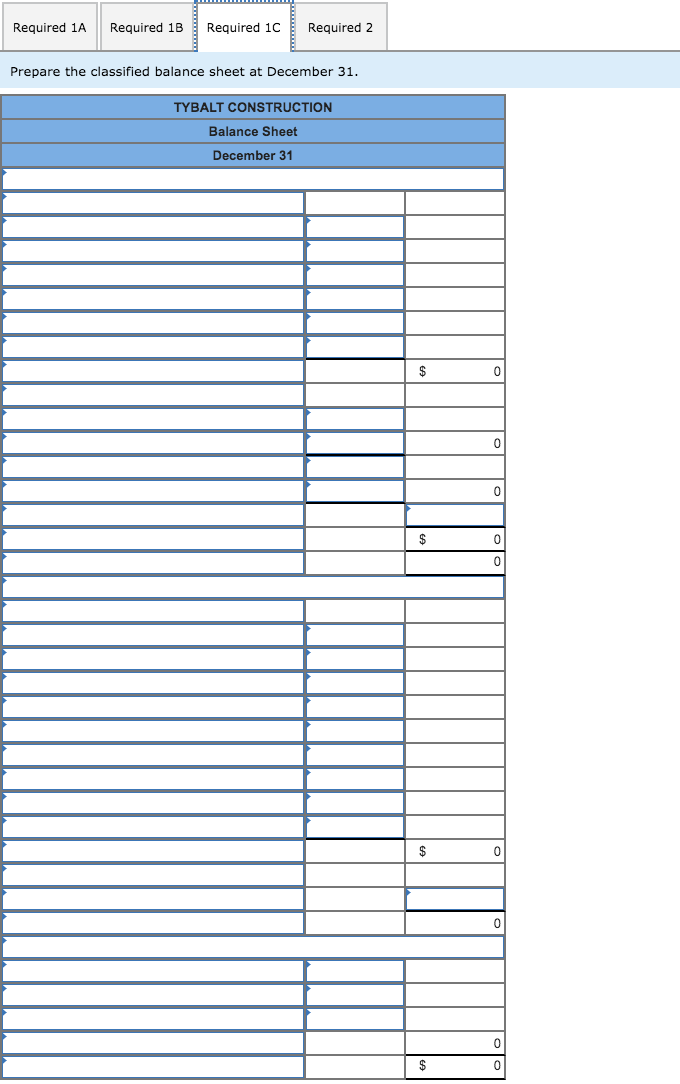 Balance December 31 No. Account Title Debit 101 Cash $ 6,000 104