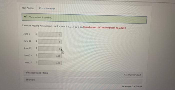 for a seliing price of $8 and a sale of 450 units