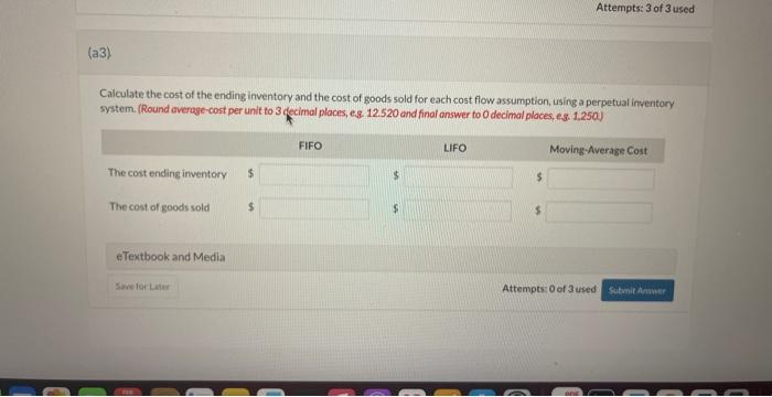 on June 27 for $9. Calculate cost of goods wailable for sale.