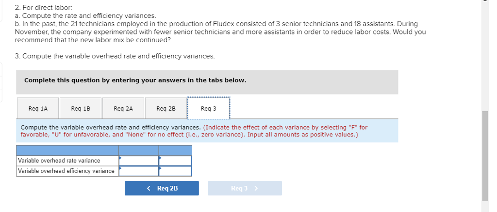 costs for one unit of Fludex, as follows Standard Quantity or Hours