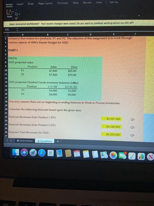  Q6-Q17 please Formulas Data Review Page Layout Draw Home Insert View