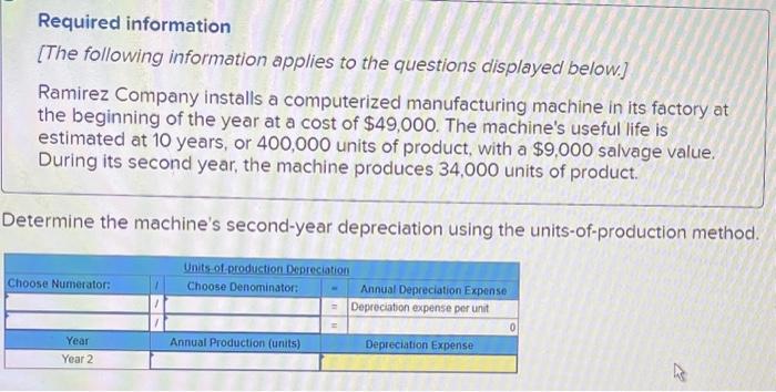 or 400,000 units of product, with a $9,000 salvage value. During its