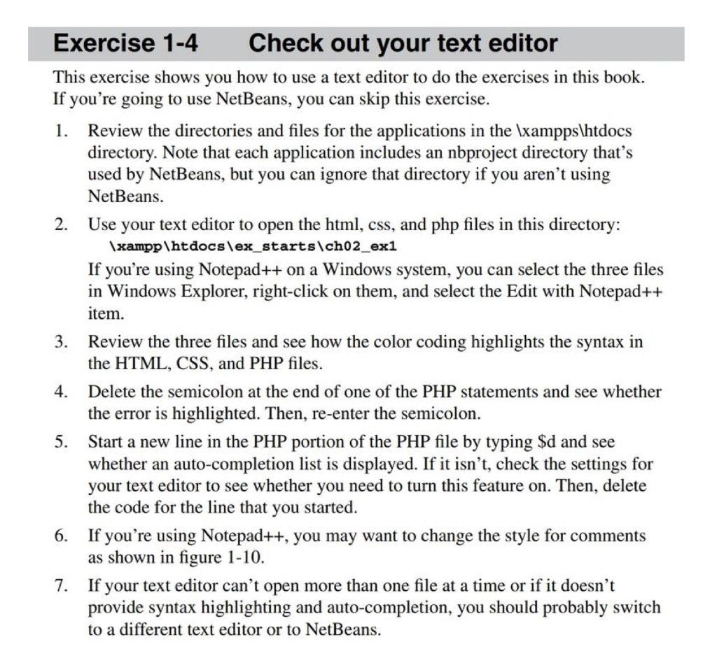 java please include the final screen captures This exercise shows you how