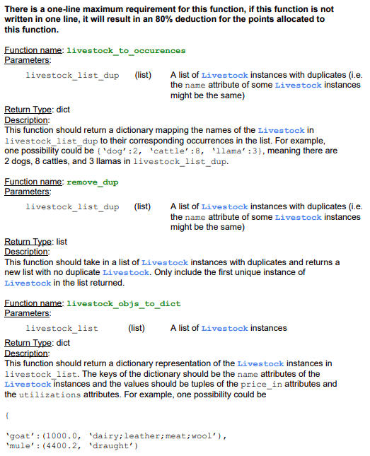 page 6 & 7 6 7 Classes and Functions for HW02.py Note: