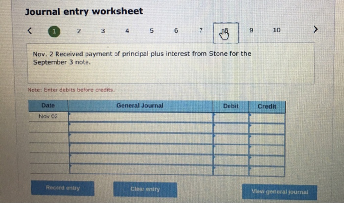 Accepted a $12,000, 30-day, 7% note in granting Than Nguyen a time