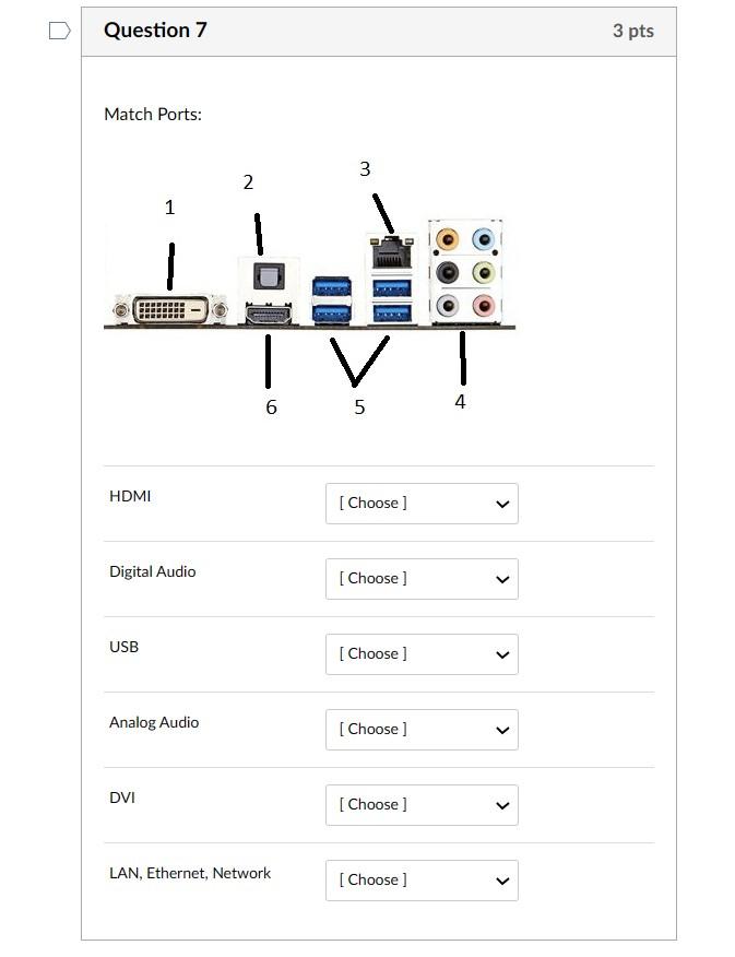 in firmware Question 2 port transmits digital video and audio (not analog