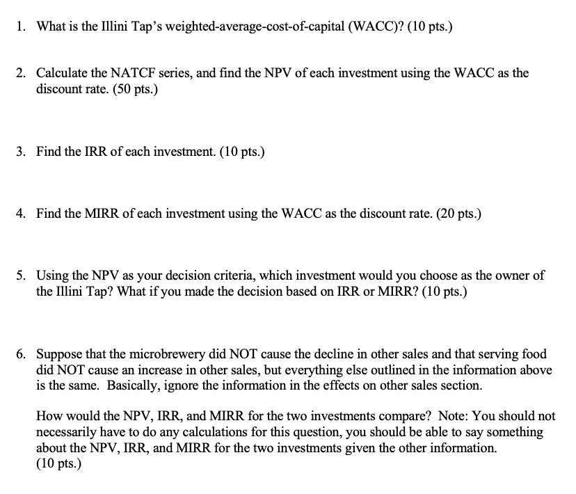 Please include how to calculate the math 1. What is the Illini