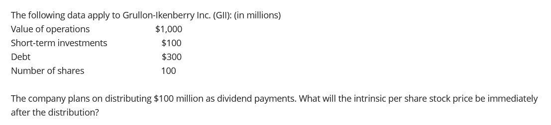 Please show step by step solutions and answer. Thanks! The following data