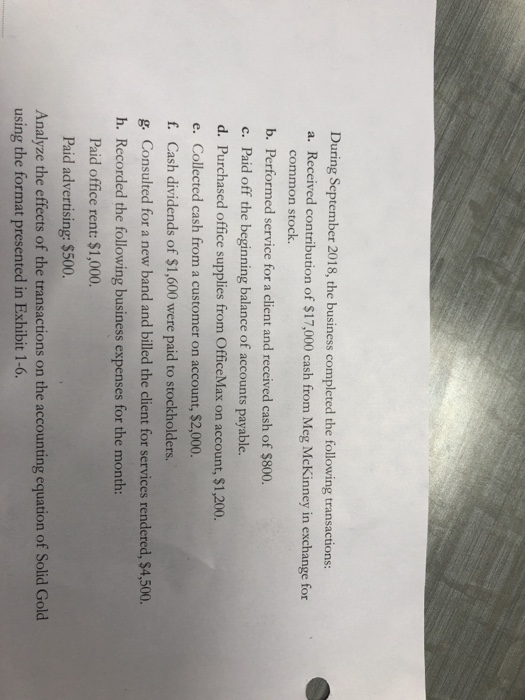 Using the accounting equation for transaction analysis Learning Objective 4 Meg McKinney