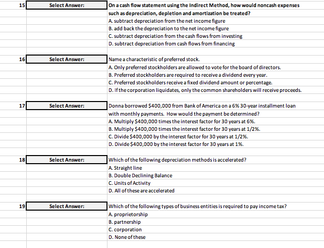Select Answer: 1 ebook value of an asset is equal to the