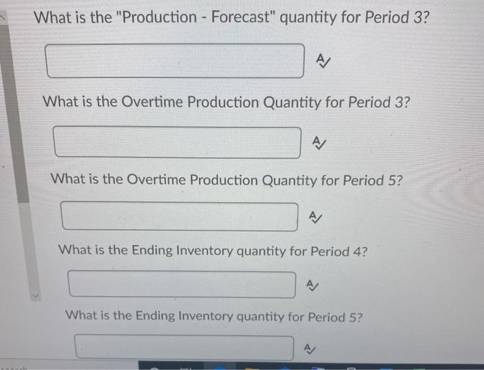 5 Backorder maximum it possible (after the first period) Regular shift production