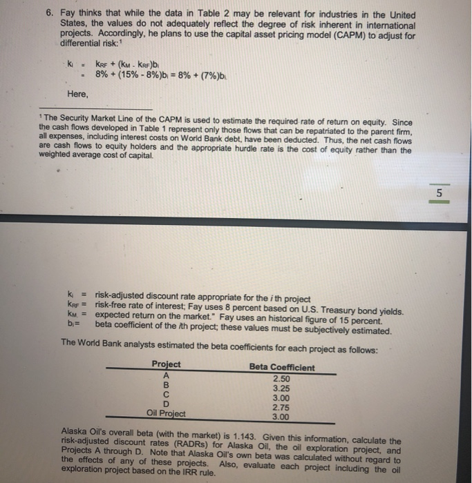  6. Fay thinks that while the data in Table 2 may