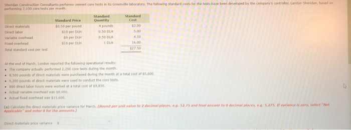  Can someone please explain the steps for this problem? Sheridan Construction
