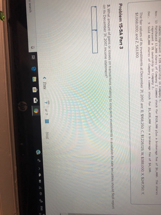 below] Cost 40,880 shares of Company A common stock 30,e00 shares of