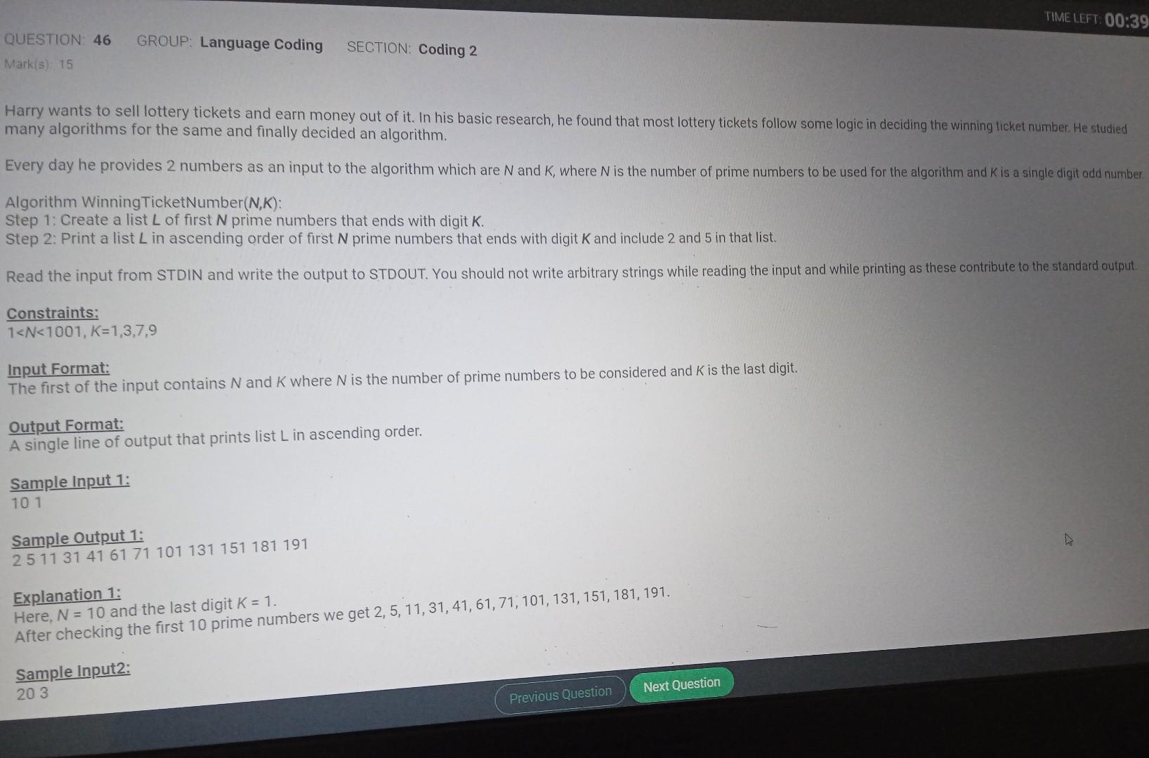 code answer in java Harry wants to sell lottery tickets and earn