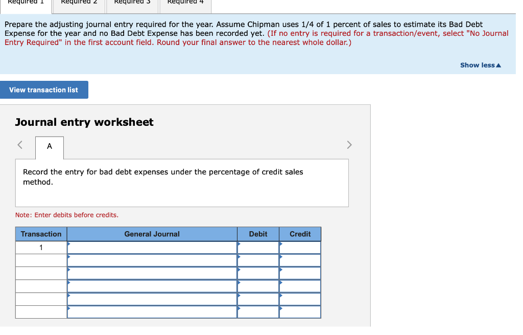 balance at its year-end: PB8-1 (Algo) Recording Accounts Receivable Transactions Using the