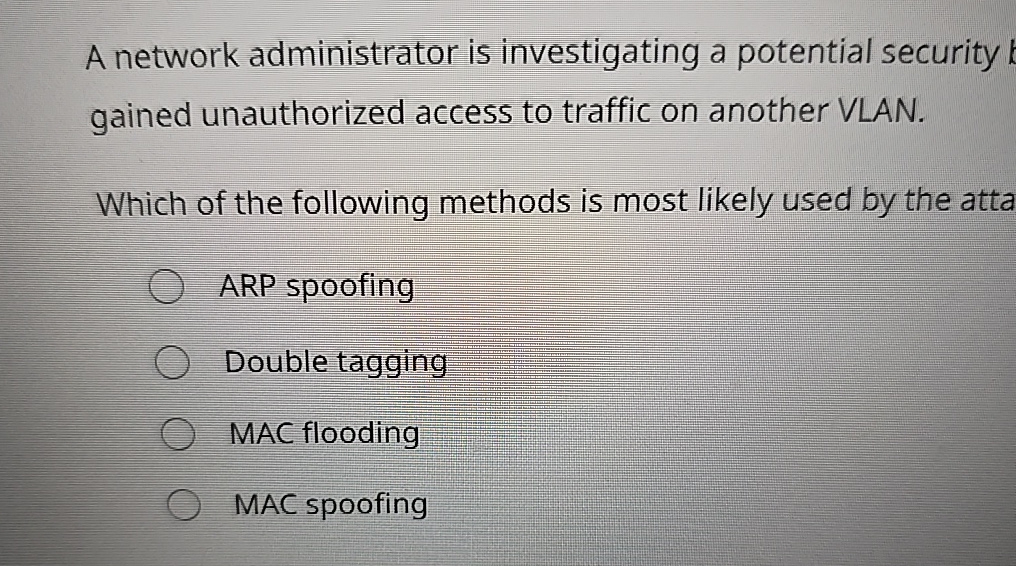  A network administrator is investigating a potential security gained unauthorized access