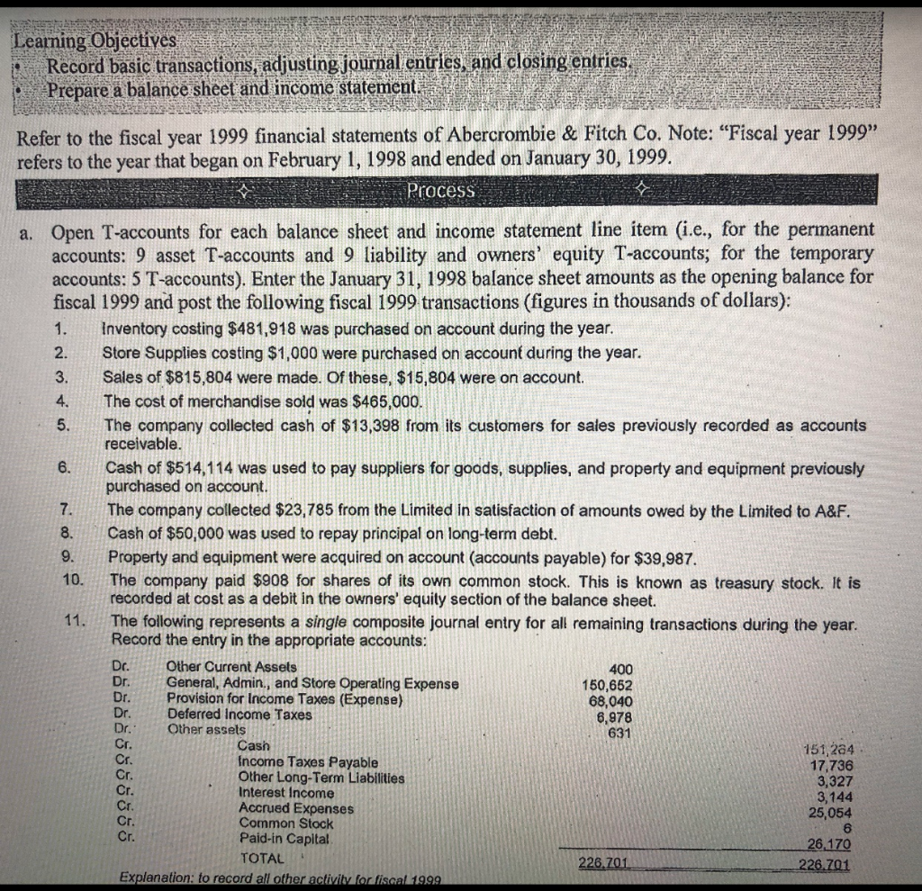  Learning Objectives Record basic transactions, adjusting journal entries, and closing entries.