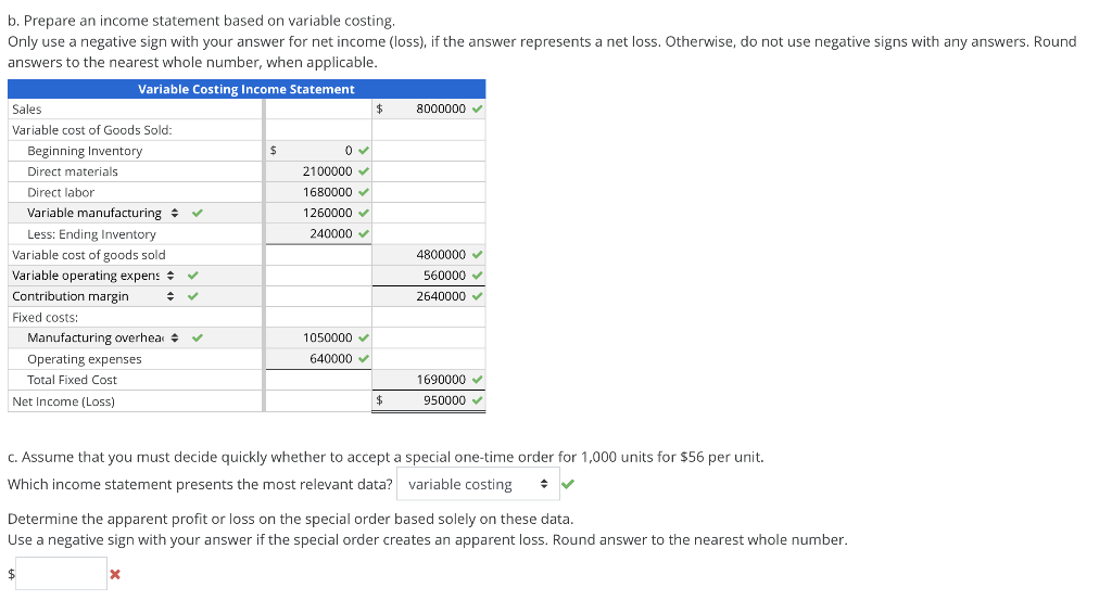 of operations) for Trenton Products, Inc., are as follows: Sales (100,000 units)
