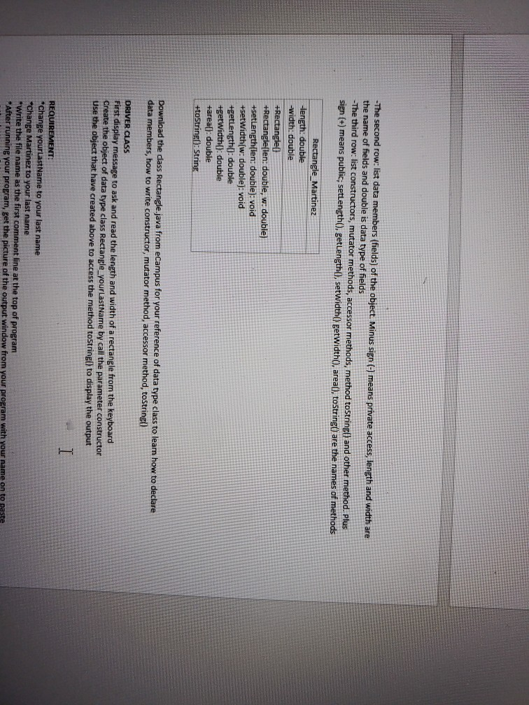 YOU DO NOT HAVE THE UML and PSEUDO-CODE, YOU HAVE TO READ