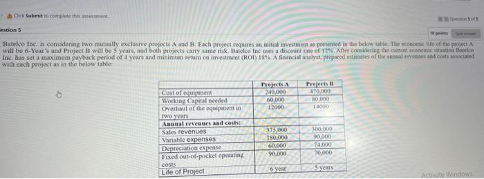  Click Submit to complete this assessment Sus estion 5 16 points