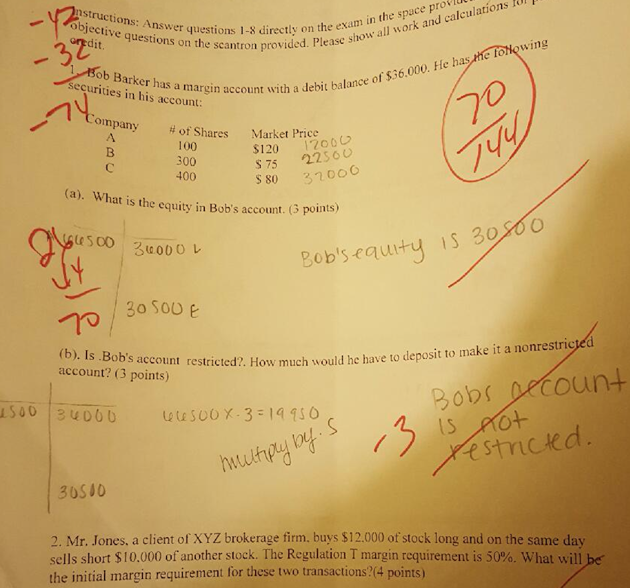 Provide the correct answers with explinations and Steps. Bob Barker has a