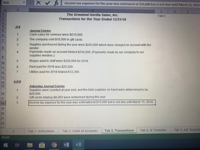 20 n joumal (Journal Entries) (See Tab 384) iedger. (See Tab 7)