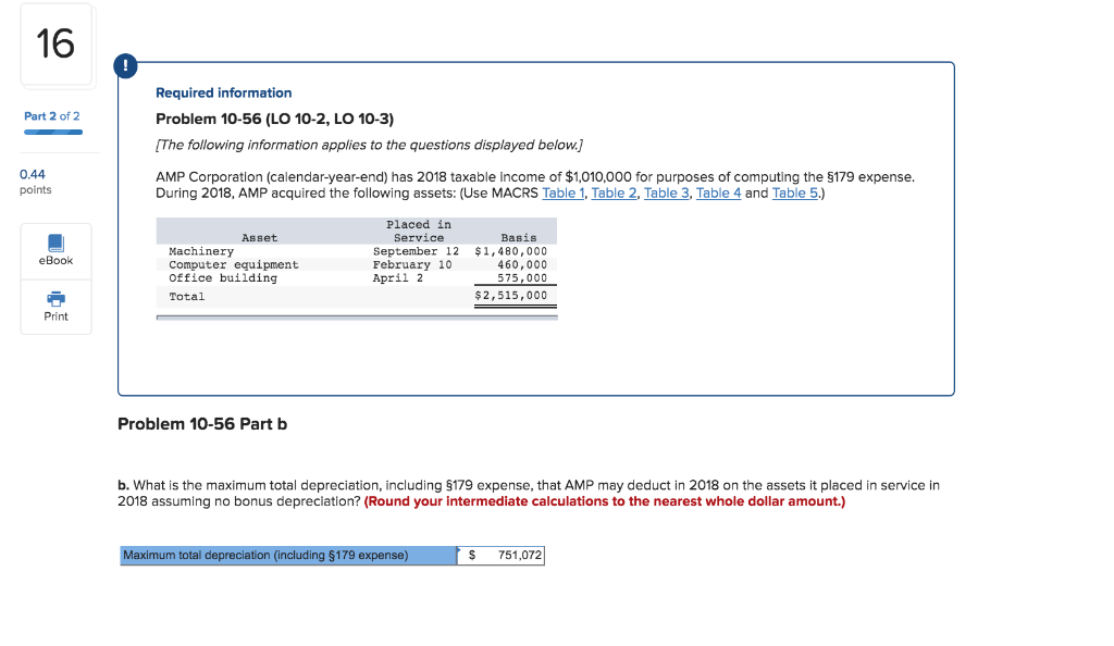 LO 10-3) The following information applies to the questions displayed below. AMP