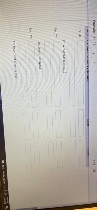 Units Cost per unit Date Units Price per unit Jan. 5 11