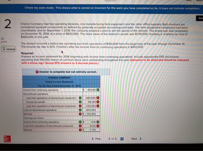  Check my work mode : This shows what is correct or