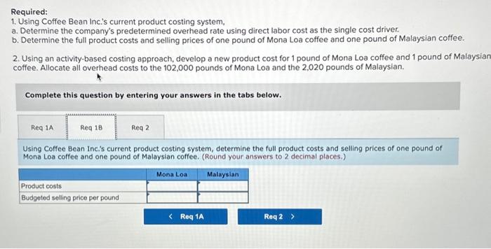blends, and packages them for resale. Currently, the firm offers 15 coffees