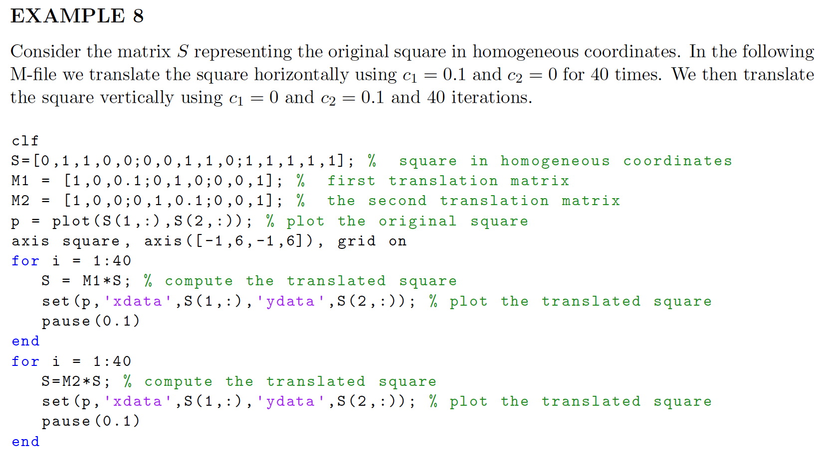  Original code to cut and paste clf S=[0 ,1 ,1 ,0