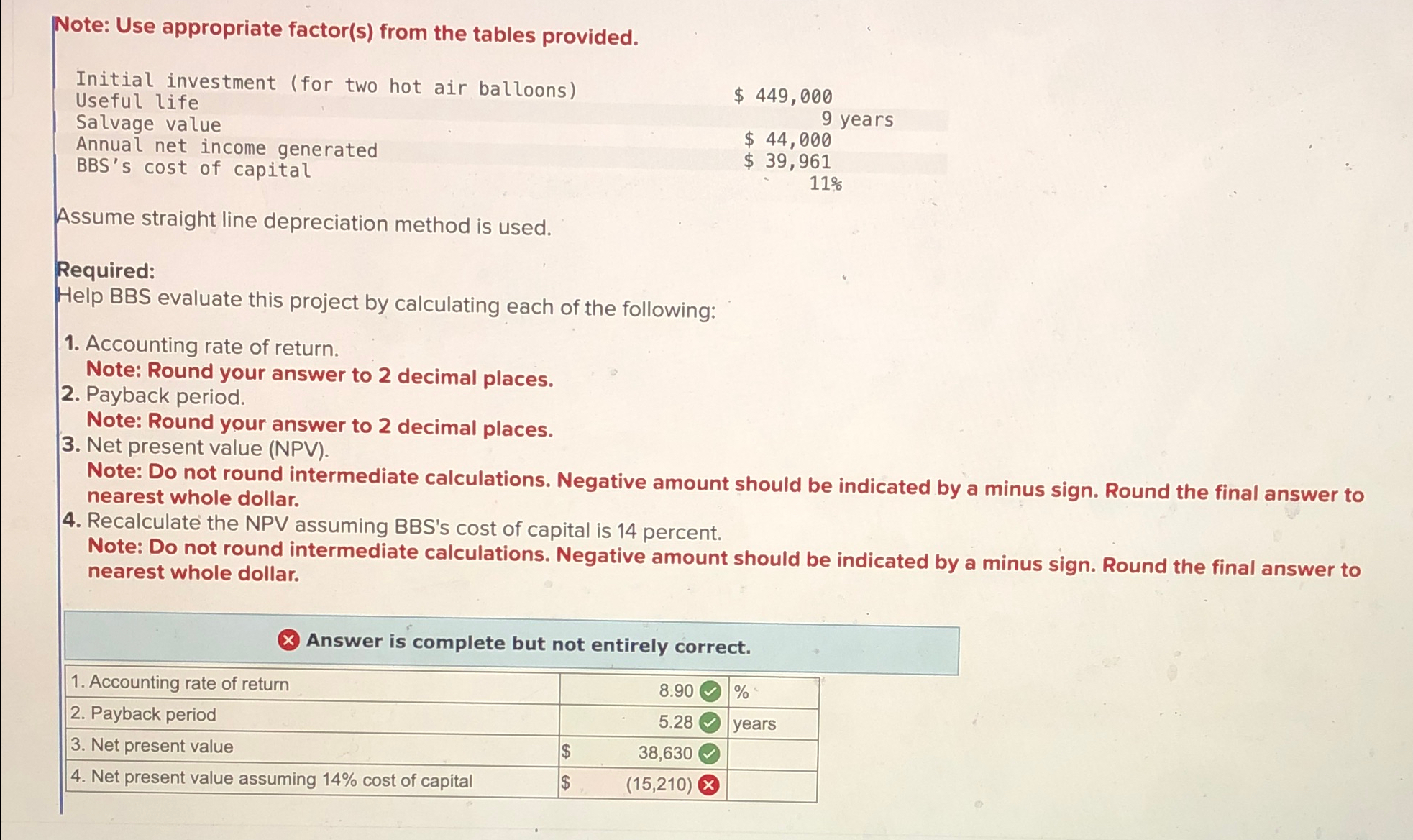  Note: Use appropriate factor(s) from the tables provided. \table[[Initial investment (for