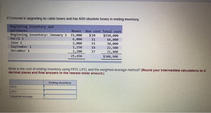  If Comcast is upgrading its cable boxes and has 600 obsolete