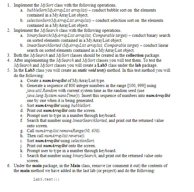 I need some help doing this java program. This is the MyArrayList
