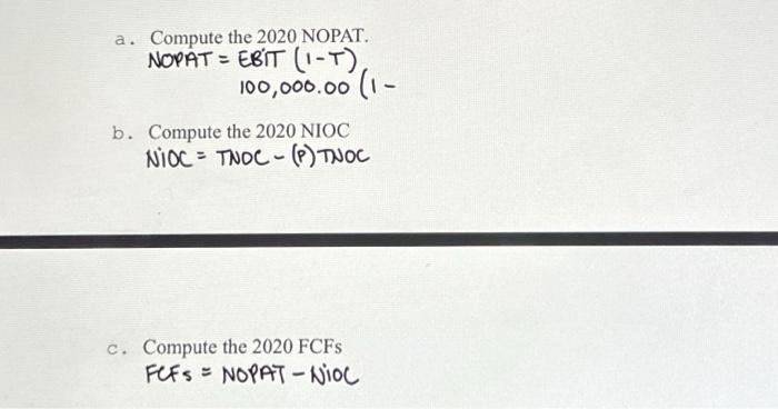 \begin{tabular}{|c|c|c|} \hline Income Statement & 2019 & 2020 \\ \hline Sales &