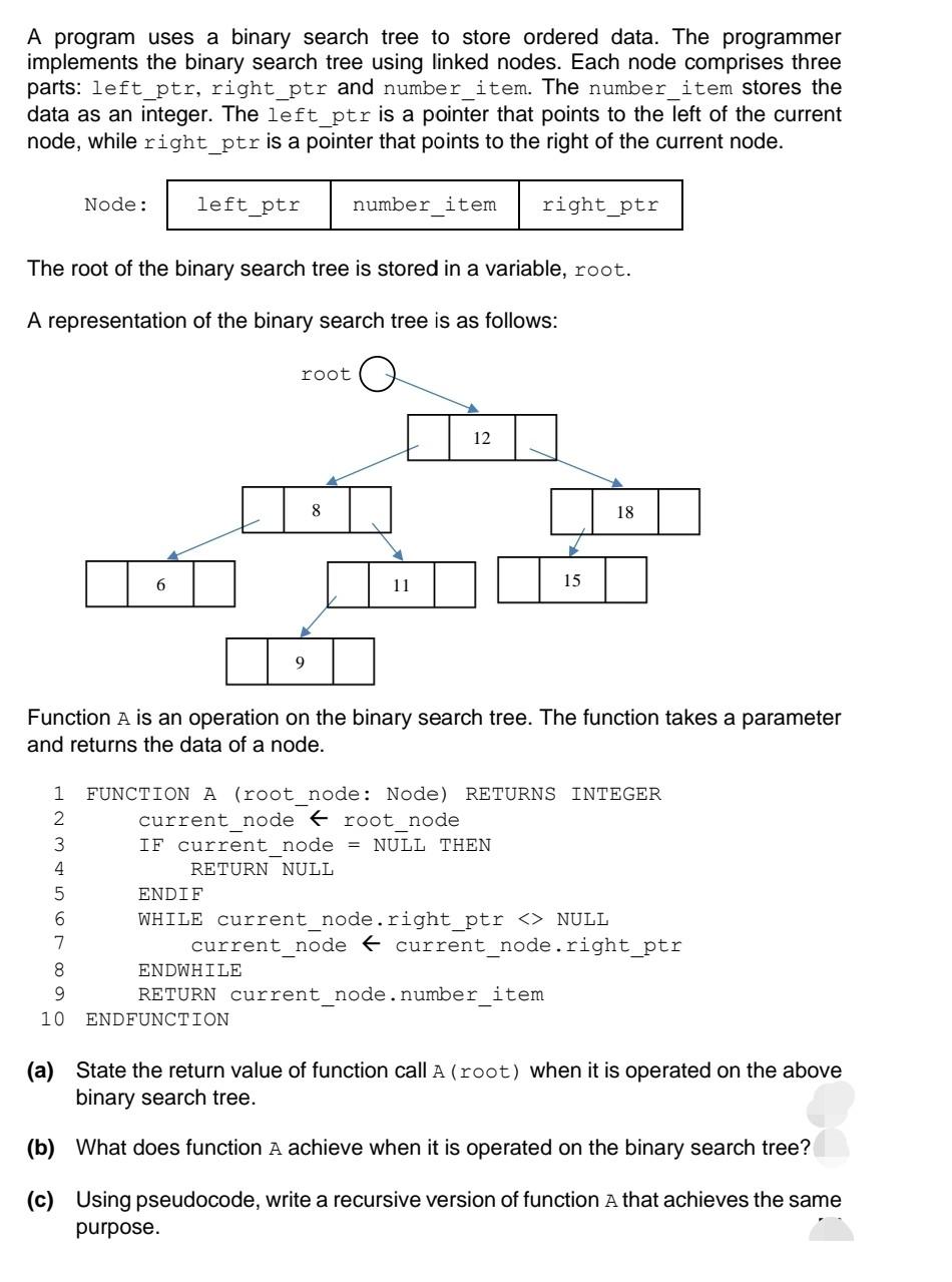  Advanced level school computer science. need helps. A program uses a