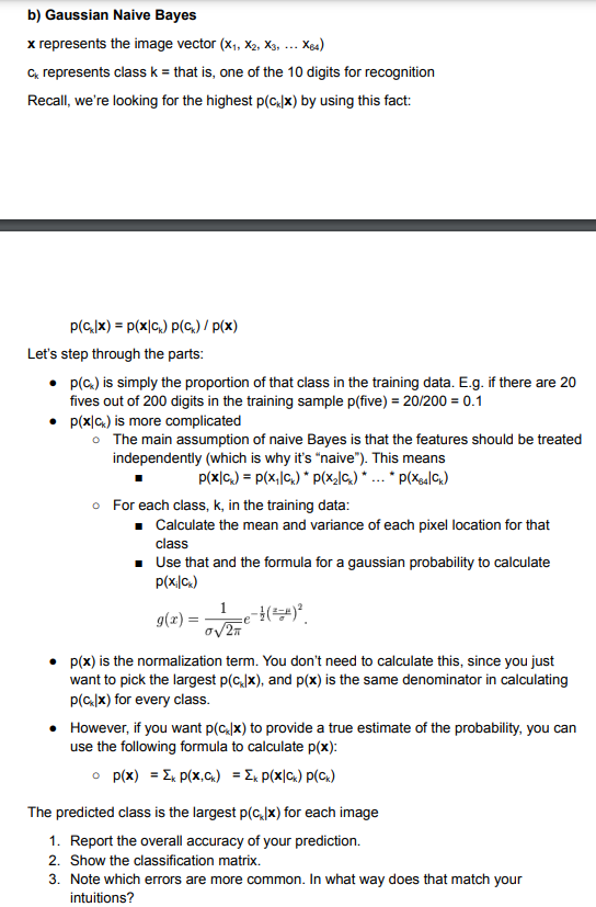Need gaussian naive byes python code for digits dataset In this exercise,