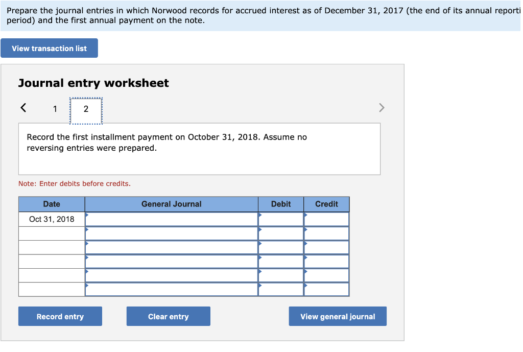 signing a five-year installment note bearing 8% interest. The note requires equal