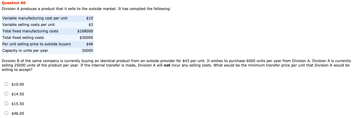 the performance of the Division. As he plans for next year, he