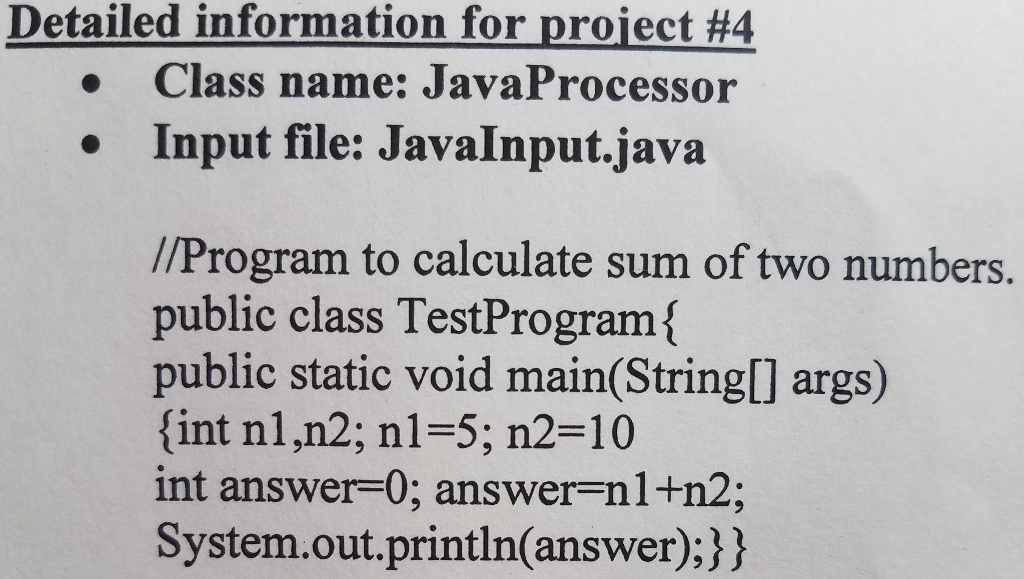 errors. The program will ask for an in file name and output-file