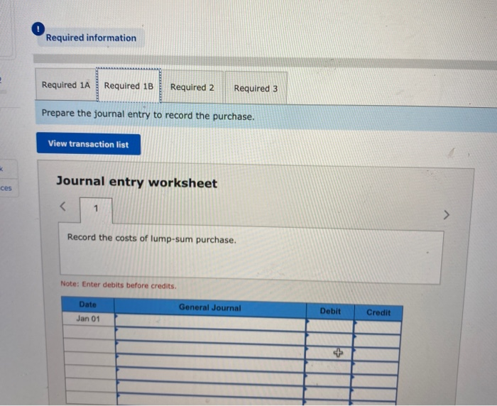 of several assets on January 1 at a total cash price of