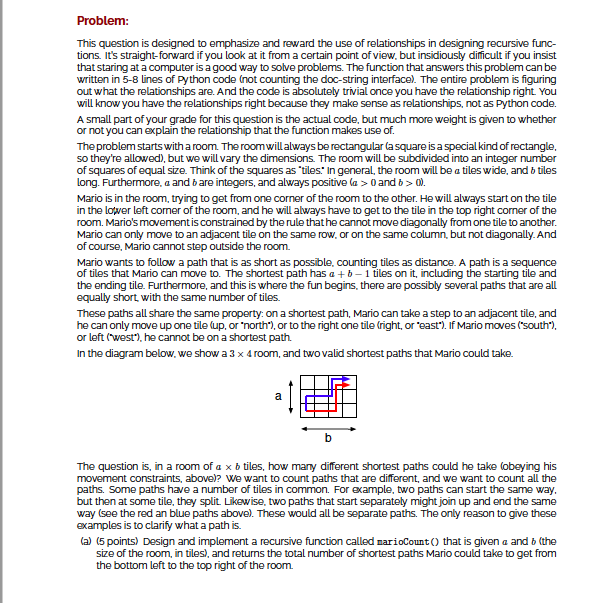  This question is designed to emphasize and reward the use of