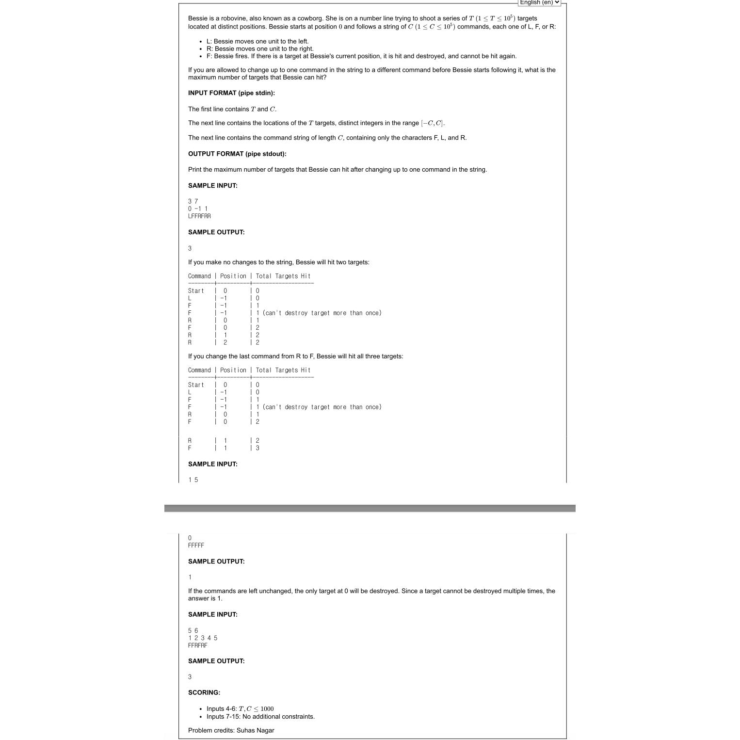  Help me with pythonBessie is a robovine, also known as a