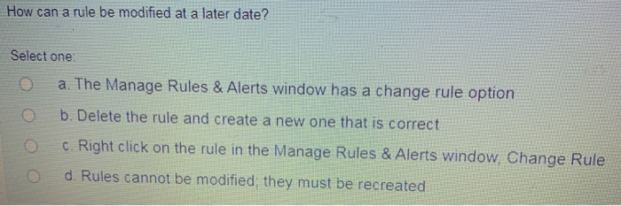 search folder? Select one a. They are deleted with the search folder